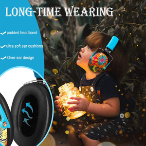 Ультрамягкие наушники-вкладыши с шумоподавлением для детей, черные, с мягким регулируемым ободком, пассивные наушники для защиты слуха малышей - Product Image 5