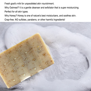 Savon fait main personnalisé 100% naturel au <span class=keywords><strong>lait</strong></span> de chèvre non parfumé pour l'eczéma, le <span class=keywords><strong>psoriasis</strong></span> et les peaux sèches et sensibles - Product Image 6