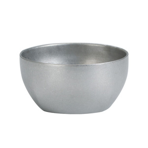 Vintage 304 Stainless Steel Rice Bowl Double Layer Soup Bowl Antique Dishware Noodle Bowl Barbecue Restaurant Kimchi Lunch Bowl - Product Image 2