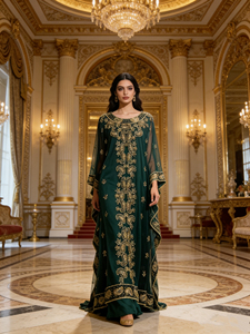 Abaya <span class=keywords><strong>de</strong></span> Lujo con Lentejuelas Bordadas para <span class=keywords><strong>Mujer</strong></span>, Elegante Vestido Kaftan Musulmán, Abaya Islámica Modesta <span class=keywords><strong>de</strong></span> Dubái, Vestido Formal <span class=keywords><strong>de</strong></span> Noche para Ramadán y Eid - Product Image 4