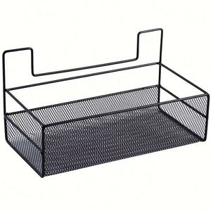 Panier de rangement mural pour salle de bain, en maille de fer antirouille, sans perçage, avec logo personnalisé - Product Image 1