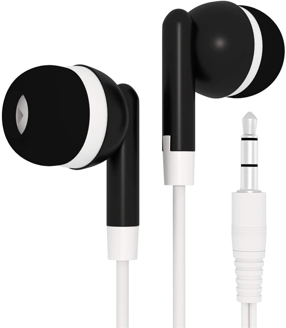 Economical Cheapest Disposable Earphones Headphone for Bus Train Plane One Time Use for Museum Library Company Gift
