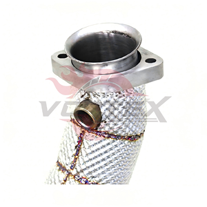 Tubo de Escape de Alto Rendimiento Vortex de Acero Inoxidable con Acabado Espejo y Protección Térmica para Mercedes Benz CLS550 W218 4.6L V8 Biturbo M278 - Product Image 6