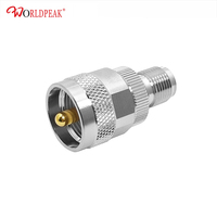 Adaptateur UHF mâle vers TNC femelle, corps à poignée moletée avec section centrale hexagonale pour conversion d'alimentation d'antenne