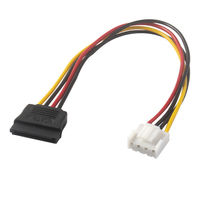 Câble d'alimentation pour disque dur VH3.96 4 broches vers SATA 15 broches pour enregistreur DVR CCTV Hikvision Dahua, adaptateur d'alimentation pour disque dur