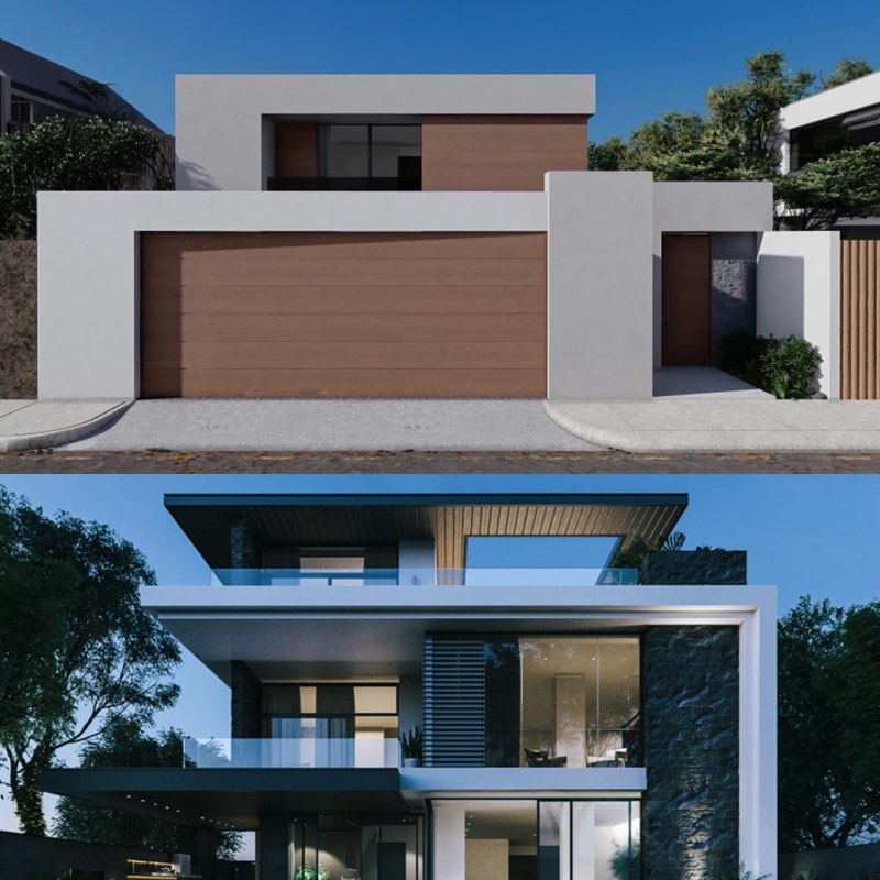 Роскошная 3d-вилла для наружного и внутреннего дизайна для домашнего интерьера