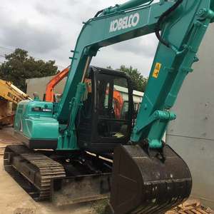 Mini-pelle Kobelco SK75 d'occasion de haute qualité, 7 tonnes à faible temps de travail, pelleteuses d'occasion SK55SR SK60 SK70SR SK75 à vendre - Product Image 4