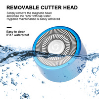 Mini Rasoir Électrique Portable sans Fil pour Hommes, Machine à Barbe Lavable pour le Visage et le Corps, Vente en Gros