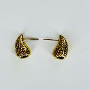 Pendientes de Moda con Diseño de Lágrima, Acero Inoxidable 316L, Baño de Oro PVD, Resistentes y Sostenibles - Product Image 1