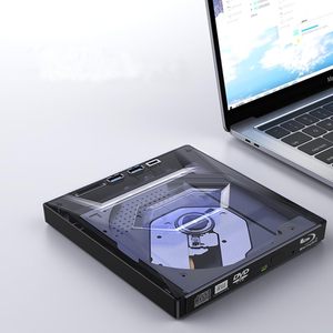 Unidad de CD/DVD Externa USB 3.0 Tipo C con Hub USB, Lector de Tarjetas SD Tipo C, Reproductor de Discos CD/DVD RW ROM, Grabador, Lector, Escritor, Adaptador - Product Image 3