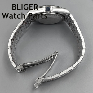 Boîtier de montre en acier inoxydable argenté Green Insert 36MM 40MM <span class=keywords><strong>Land</strong></span>-Dweller avec bracelet et verre saphir NH35 NH36 PT5000 pour hommes - Product Image 2