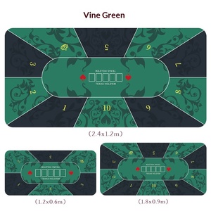 Tapis de poker Texas Hold'em, nappe carrée ou ronde, tapis de table en caoutchouc pour poker, jeux d'échecs et de cartes - Product Image 1