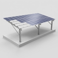 Système de montage de carport solaire pour parkings industriels, structure en acier durable, solutions d'installation photovoltaïque personnalisées, résistance au vent