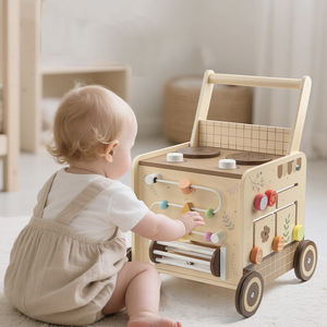 लकड़ी के बच्चे के लिए 4-इन-1 बेबी पुश वॉकर के साथ लकड़ी का बेबी वॉकर 4-इन-1 बेबी पुश वॉकर - Product Image 3