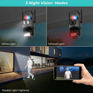 <span class=keywords><strong>Camera</strong></span> <span class=keywords><strong>IP</strong></span> <span class=keywords><strong>Wifi</strong></span> ngoài trời chống nước 20M, <span class=keywords><strong>camera</strong></span> an ninh ngoài trời, zoom quang học, màn hình kép, ba ống kính 9MP mới - Product Image 4