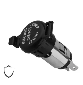 12V-24V tự động Thuốc lá nhẹ hơn Adapter với vỏ chống thấm nước & Cáp mở rộng