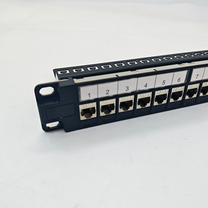 Chất lượng cao 1U 24 cổng RJ45 Patch Panel Kẽm hợp kim FTP UTP STP CAT5e CAT6 cat6A CAT7 5 gam Rack mount trung tâm dữ liệu cài đặt - Product Image 2
