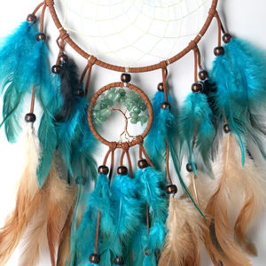 Cristaux de guérison en gros, artisanat, arbre de vie en aventurine verte, <span class=keywords><strong>attrape</strong></span>-rêves en cristal <span class=keywords><strong>pour</strong></span> la décoration - Product Image 3