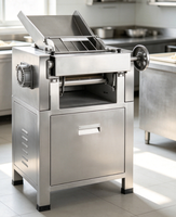 Machine à rouler la pâte industrielle en acier inoxydable avec rouleaux de précision et épaisseur réglable pour le traitement de la farine