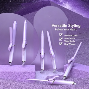<span class=keywords><strong>Fer</strong></span> à boucler durable 9MM-30MM avec tubes en céramique chauffants, ions négatifs, technologie PTC pour un coiffage optimal, idéal pour les dortoirs - Product Image 4