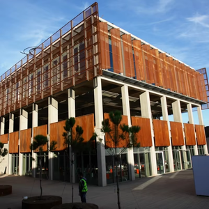 Revêtement en aluminium extrudé découpé au laser pour façade de bâtiment en acier Corten, revêtement mural extérieur en aluminium - Product Image 4