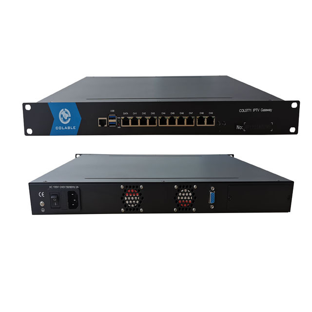 New Hot Hotel for Server IP Gateway with Android APK 80 CHANNELS H.264/AAC Encoding Web-based Management COL5771