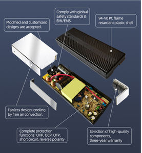 Cargador de Baterí<span class=keywords><strong>a</strong></span> de Litio para Motocicleta, Carrito de Golf, Bicicleta Eléctrica, 12v 24v 36v 48v 2A, Cargador de Baterí<span class=keywords><strong>a</strong></span> Lifepo4 Portátil - Product Image 4