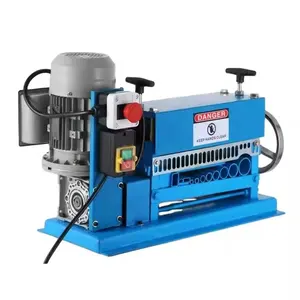Full Automatic Miracle Waste Electrical Cable Stripping Peeling Cutting Recycling Piler Small Scrap Copper Wire Stripper Machine