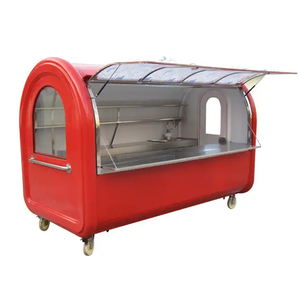 Kiosque mobile pour en-cas en acier inoxydable JX-FR280A avec équipement de cuisson au gaz/électrique et roues à vendre - Product Image 1