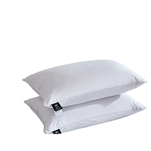 Oreiller de luxe en duvet d'oie et de canard avec motif géométrique uni, housse 100 % coton blanc 600 fils, mémoire de forme, non toxique, pour le cou et <span class=keywords><strong>la</strong></span> tête - Product Image 1
