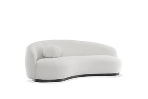 Juego de Sofás Curvos Modernos Zhida, Muebles de Tela, Sofá Redondo Blanco para Sala de Estar, Sofá Semicircular de Estilo Bouclé para Apartamento - Product Image 2