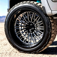 Jantes forgées doubles pour camionnettes 16-22 pouces, chromées polies, jantes en alliage 4x4 tout-terrain pour pick-up, jantes concaves en billette à motif tourbillon