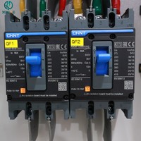 Boîtier de distribution double circuit 80A 380V avec disjoncteur MCCB, panneau électrique, protection IP55, alimentation indépendante double boucle, stable et commercial