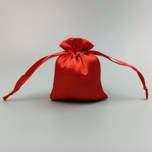 Pochettes en satin colorées pour bijoux, sacs cadeaux en soie douce personnalisés avec cordon de serrage pour mariage et fête, sacs de shopping personnalisés avec logo - Product Image 6