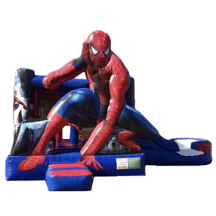 वाणिज्यिक Inflatable स्पाइडरमैन उछाल घर कॉम्बो कूद महल किराया