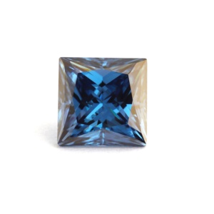Approvisionnement direct usine : Moissanite 1ct, 2ct, 3ct et Saphir bleu 0.1ct-4ct, pureté VVS, taille carrée et princesse, pour parures de bijoux - Product Image 1