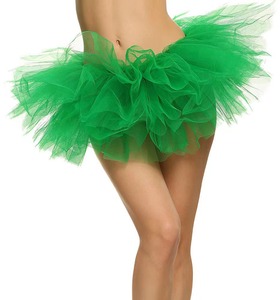 Fitspi Jupe <span class=keywords><strong>Tutu</strong></span> 5 couches pour femme, jupe bouffante en tulle pour adulte, jupe à volants superposés tendance, costume de ballet pour performance cosplay, jupe en maille - Product Image 6