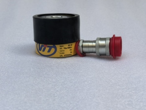 Cilindro hidráulico de émbolo hueco de perfil ultrabajo equivalente a ENERPAC Jack RCH-120 para elevación y alineación de carga con espacios mínimos - Product Image 1