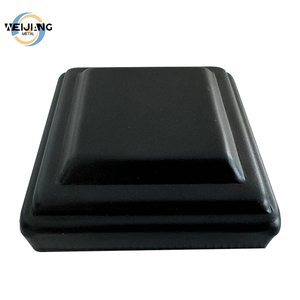 Capuchon <span class=keywords><strong>de</strong></span> poteau pyramidal noir en aluminium thermolaqué, durable, écologique, pour clôtures résidentielles, commerciales et industrielles - Product Image 4