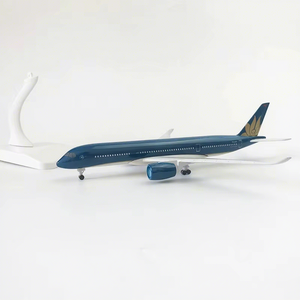 Modelo de Avión de Metal Fundido a Presión de 20 cm de Vietnam Airlines Airbus <span class=keywords><strong>A350</strong></span> con Tren de Aterrizaje, Regalo Coleccionable de Aviación - Product Image 3