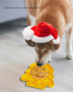 Christmas Tree Dog Lick Mat Slow Feeder mit rutsch fester Saugnapf-Silikon matte zur Verhinderung von Ersticken und Durch einander für Katzen und Hunde - Product Image 2