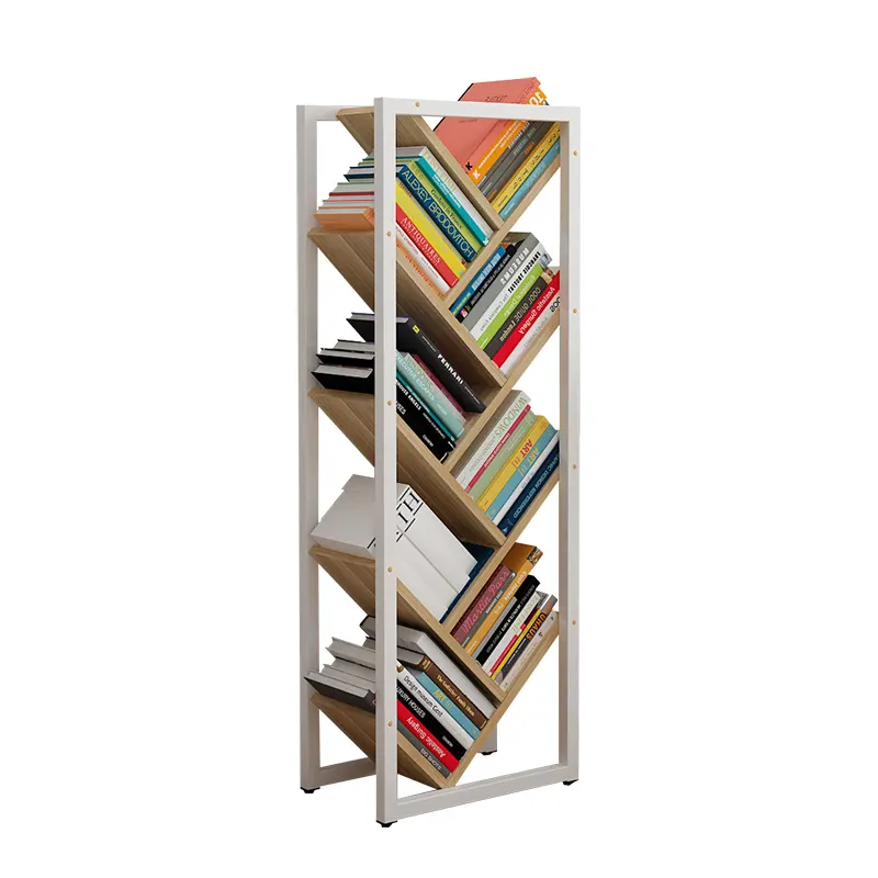 Nieuwe Ontwerp Moderne Woonkamer Golden Boek Opslag Plank Boekenplank