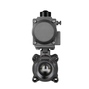 Vanne à bille pneumatique à simple effet COVNA DN25 1 pouce 2 voies 3PC 1000 WOG en acier inoxydable 316 - Product Image 6