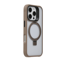 Newton Logo personnalisable support en aluminium réglable antichoc mat robuste magnétique TPU PC coque de téléphone pour iPhone 16 15 14 Pro Max