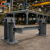 Structure de pont mezzanine soudée en tôle épaisse, sablée et apprêtée, Q345 Q355 haute capacité de charge, inspectée par SGS