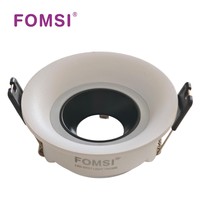 Support de Downlight Rond LED FOMSI Blanc Mat Noir MR16 Boîtier de Lampe LED GU10 Module LED MR16 Cadre de Spot LED