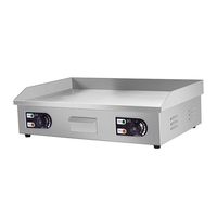 Plaque de cuisson électrique infrarouge professionnelle pour gaufres, crêpes et gâteaux, avec revêtement en chrome dur, 10 pouces