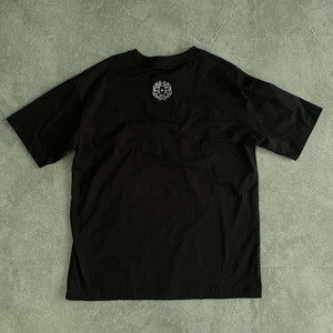 XDL vente en gros plaine meilleure qualité lettres broderie T-Shirt noir 100% coton col rond mince ajusté T-Shirt pour hommes - Product Image 4