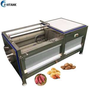 Éplucheur de légumes automatique pour carottes Gingembre <span class=keywords><strong>Ligne</strong></span> <span class=keywords><strong>photo</strong></span> avec rouleau à brosse pour nettoyer les composants de la pompe à éplucher - Product Image 1