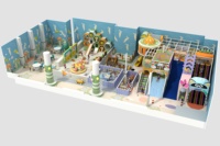 Aire de jeux intérieure personnalisée sur le thème des légumes de dessin animé, avec toboggan en nid d'abeille, maison de jeu d'imitation et espace de jeu souple, pour usage domestique et parcs d'attractions